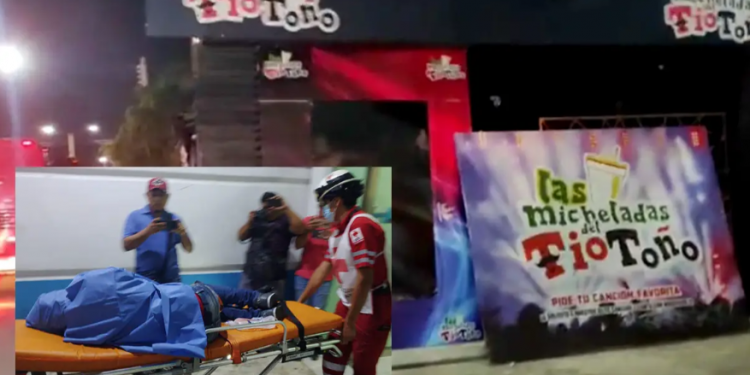 BALEAN A PERSONA EN EL BAR LAS MICHELADAS DEL TÍO TOÑO