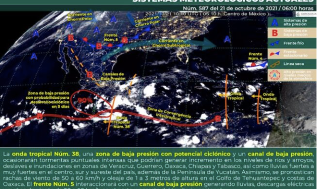 DÍA LLUVIOSO PARA QUINTANA ROO, SEGÚN EL SERVICIO METEOROLÓGICO NACIONAL