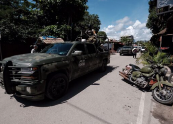 TRAS ESCÁNDALO INTERNACIONAL POR ATAQUE Y MUERTE DE TURISTAS, INTENSIFICAN PRESENCIA MILITAR Y POLICIACA EN TULUM