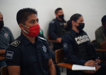 POLICÍAS DE COZUMEL SE CAPACITAN EN EL PROTOCOLO NACIONAL DE ACTUACIÓN