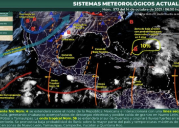 PREVÉN CHUBASCOS Y LLUVIAS AISLADAS AUNQUE CIELO MAYORMENTE SOLEADO PARA QUINTANA ROO