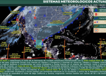 PODRÍA HABER LLUVIAS OCASIONALES EN EL CENTRO DE QUINTANA ROO