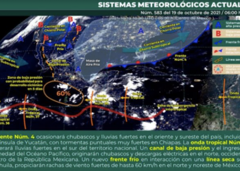 ANTICIPAN PROBABILIDADES DE LLUVIAS EN REGIONES DE QUINTANA ROO