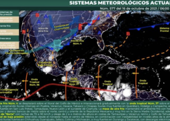 ANTICIPAN LLUVIAS Y DESCARGAS ELÉCTRICAS EN EL SUR DE QUINTANA ROO