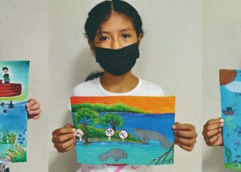 PREMIAN A GANADORES DE CONCURSO INFANTIL SOBRE DIBUJO AMBIENTAL