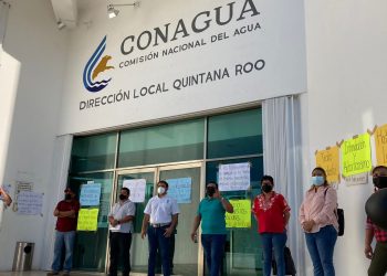 MANIFESTACIÓN DE TRABAJADORES DE CONAGUA
