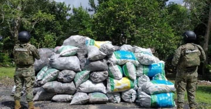 ASEGURA LA MARINA 41 TONELADAS DE CARBÓN LEGAL EN QUINTANA ROO