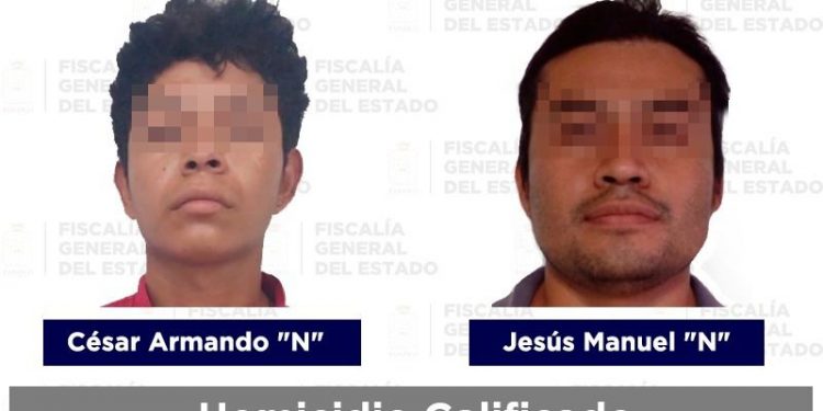 Asegura FGE a presuntos responsables de los delitos de homicidio, robo y daños