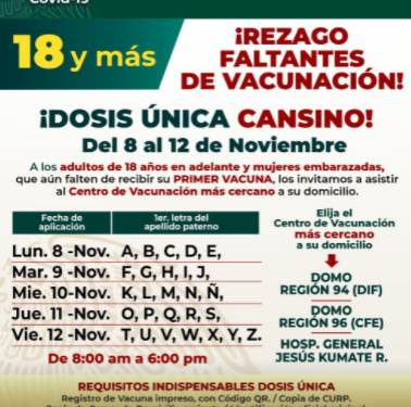 ANUNCIAN NUEVA CAMPAÑA DE VACUNACIÓN CONTRA EL COVID-19 PARA REZAGADOS EN CANCÚN; PONDRÁN CANSINO