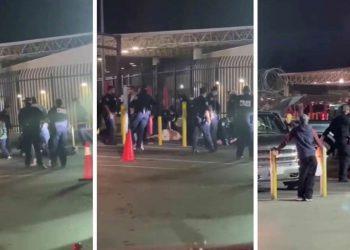 Detienen a migrantes que intentaron cruzar corriendo garita de Otay, en Tijuana
