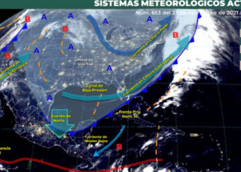 Frente frío va de salida de Quintana Roo