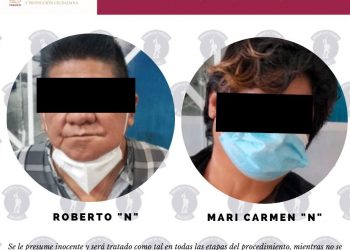 SSPC asegura y entrega a la FGE a presuntos responsables de robo a negocio.