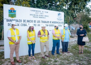 Comienzan las obras de modernización en la  avenida Cobá en Tulum