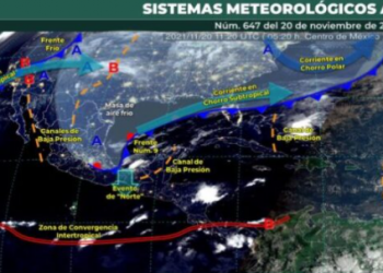 Servicio Meteorológico Nacional pronostica lluvias puntuales en Benito Juárez e Isla Mujeres