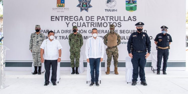 CUMPLE MARCIANO DZUL: ENTREGA NUEVAS PATRULLAS PARA RECUPERAR LA PAZ EN TULUM.