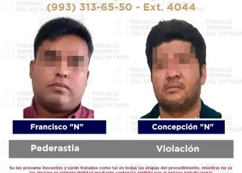 DETIENE LA  FGE DE TABASCO A SEIS SUJETOS RELACIONADOS CON DIFERENTES DELITOS ILÍCITOS