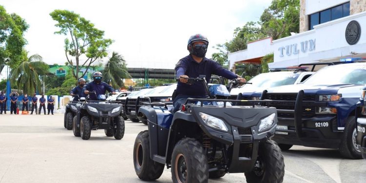 SE REFUERZA LA SEGURIDAD EN TULUM CON NUEVAS PATRULLAS Y CUATRIMOTOS