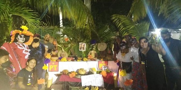 PETISTAS DE PUERTO MORELOS, CON OFRENDA TABASQUEÑA, GANAN CONCURSO DE ALTARES