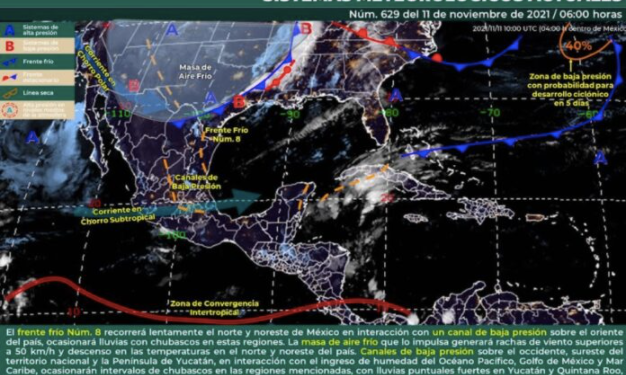 HABRÁ ALGUNAS LLUVIAS PARA QUINTANA ROO