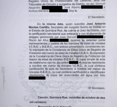 ORDENA JUEZ A SESA VACUNAR CONTRA COVID-19 A DOS MENORES DE CANCÚN