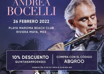 PLAYA MAROMA, HA SIDO RECONOCIDA COMO LA MEJOR PLAYA DEL MUNDOY SERÁ SEDE DEL CONCIERTO DE ANDREA BOCELLI
