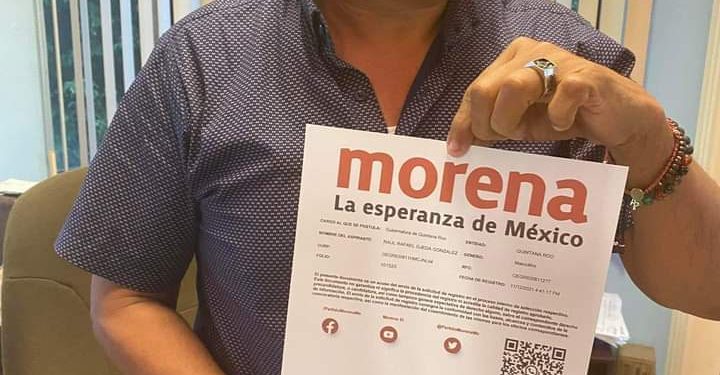 SE ANOTA RAÚL OJEDA POR LA CANDIDATURA POR MORENA EN QUINTANA ROO