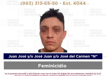 Detienen a presunto responsable de feminicidio ocurrido en Iglesia de Cupilco, en Quintana Roo