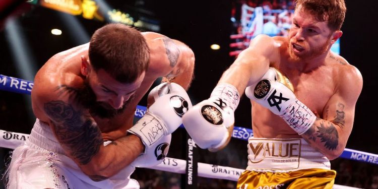 CANELO’ ÁLVAREZ NOQUEÓ A PLANT Y ES CAMPEÓN ABSOLUTO SUPERMEDIANO