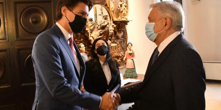El primer ministro Justin Trudeau se reunió con Andrés Manuel López Obrador, en el margen de la Cumbre de Líderes de América del Norte