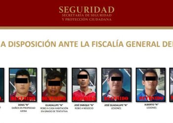 36 personas fueron detenidas por la SSPC y 8 unidades aseguradas