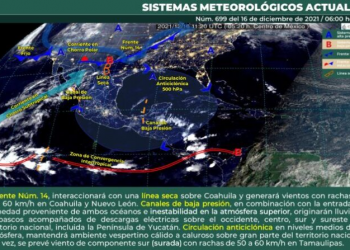 Prevén lluvias fuertes para el sur de Quintana Roo