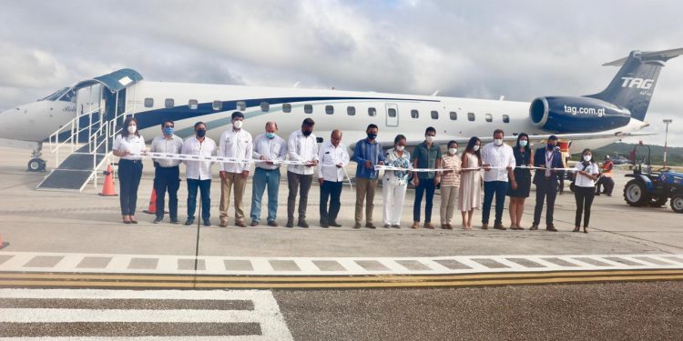 TAG inaugura vuelo Cancún Flores, Petén, Guatemala
