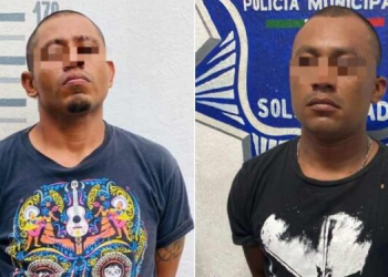 Detienen a dos sujetos por portación de sustancias ilícitas en Playa del Carmen