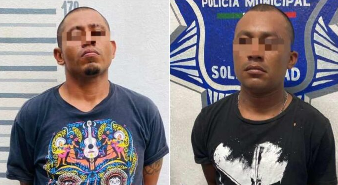 Detienen a dos sujetos por portación de sustancias ilícitas en Playa del Carmen