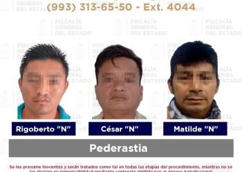 Detiene FGE a seis presuntos responsables de robo, pederastia, violencia y lesiones calificadas
