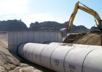 Por los suelos las obras hidráulicas en Tabasco