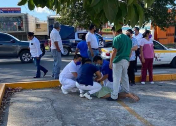 Hombre desnudo escapó del ISSSTE en Chetumal