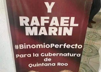 Se trepa Marybel Villegas en el nombre y prestigio de Rafael Marín para buscar ganar adeptos