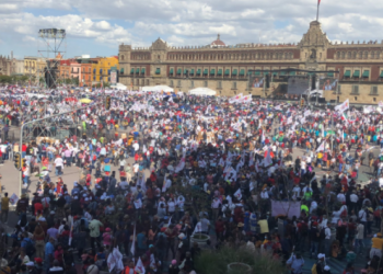 Comienza la celebración por los tres años de gobierno de AMLO con éxito
