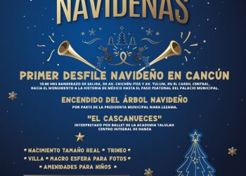 Llega el primer desfile navideño a Cancún