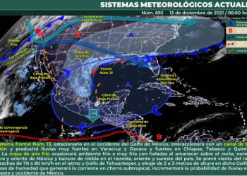 Lluvias de moderadas a fuertes en el Estado