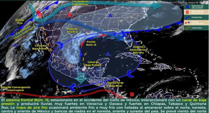 Lluvias de moderadas a fuertes en el Estado