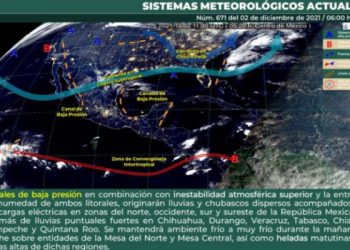 Las lloviznas continúan en el norte de Quintana Roo