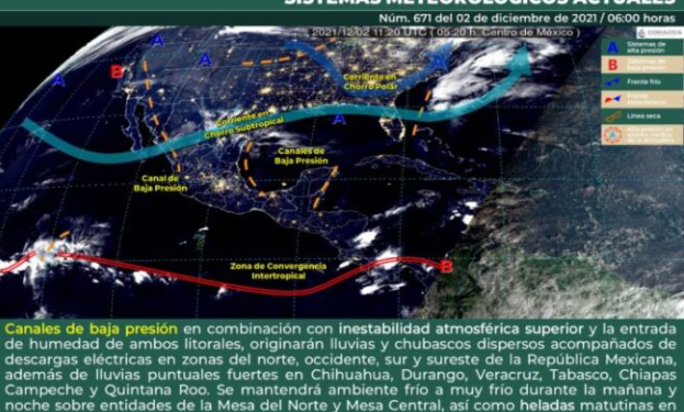 Las lloviznas continúan en el norte de Quintana Roo