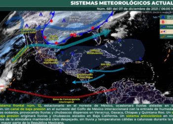Habrá cambios de temperaturas y chubascos dispersos en Quintana Roo