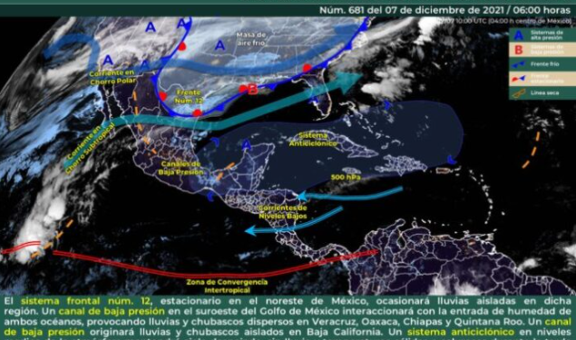 Habrá cambios de temperaturas y chubascos dispersos en Quintana Roo