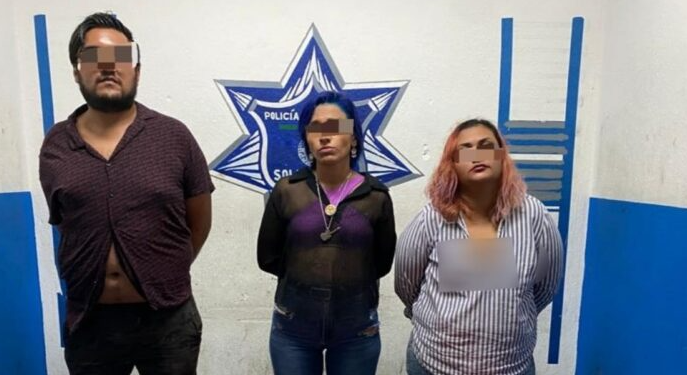 Aseguran a tres personas por posesión de drogas en Playa del Carmen