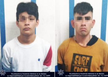 Aseguran a dos jóvenes en fraccionamiento de Playa del Carmen por posesión de droga