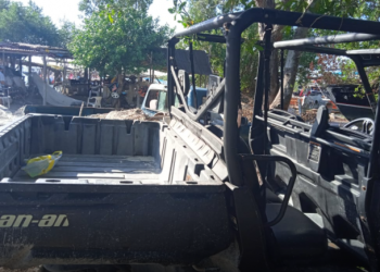 Sujetos se roban carrito de golf en Holbox