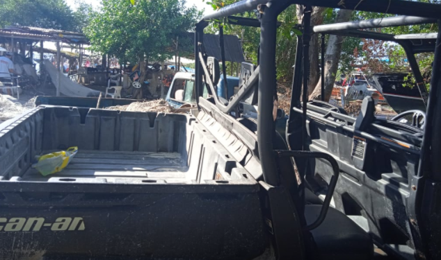 Sujetos se roban carrito de golf en Holbox